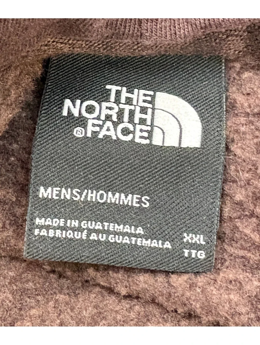 The North Face Men's US Size XXL Spell Out Brown Pullover Hoodie